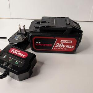 Hyper Tough 20V Max Lithium-Ion Battery with Charger